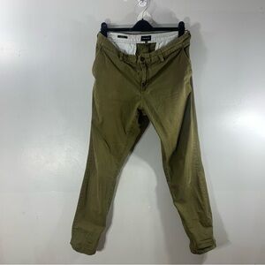 Franky and oak military green trousers light  summer cotton pants